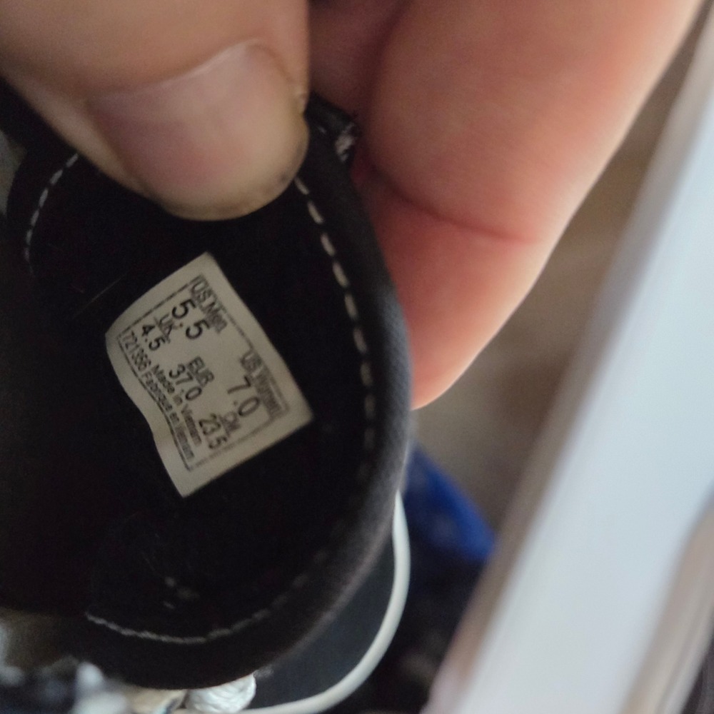 Vans Old Skool Black White Suede Low Top Skate Shoes Sneakers US Men 5.5 Women 7 - Picture 6 of 7